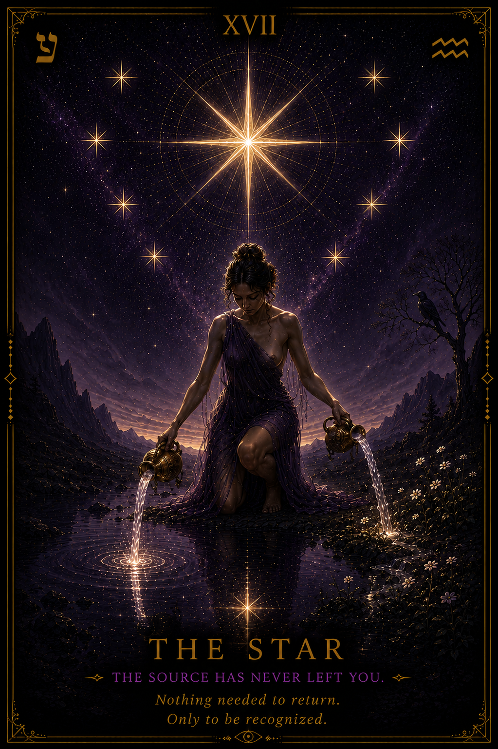 The Star — Major Arcana card from the Oracle of Shadow & Bone Tarot